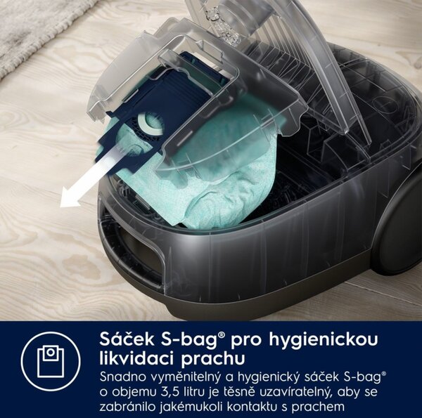 Vysavač Electrolux 600 Hygienic EB61H6SW