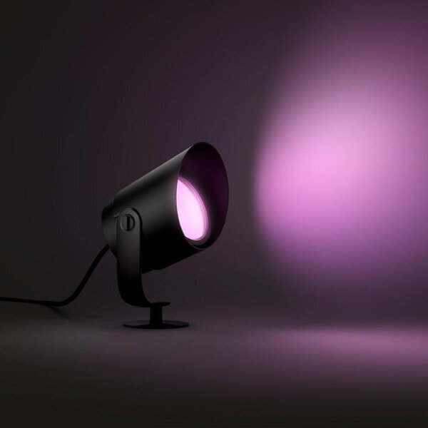 PH 17462/30/P7 HUE Lily XL SVÍTIDLO VENKOVNÍ 24V 15W 1200lm 2000-6500K IP65, 16mil. barev, černá - PHILIPS HUE (915005842601)