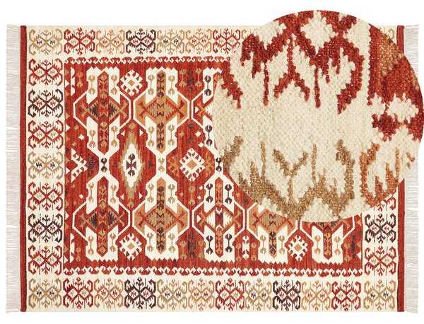Vlněný kelimový koberec 160 x 230 cm vícebarevný VOSKEVAZ