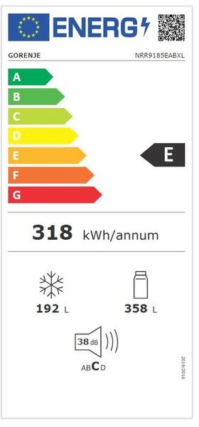 Americká lednice Gorenje NRR9185EABXL (E)