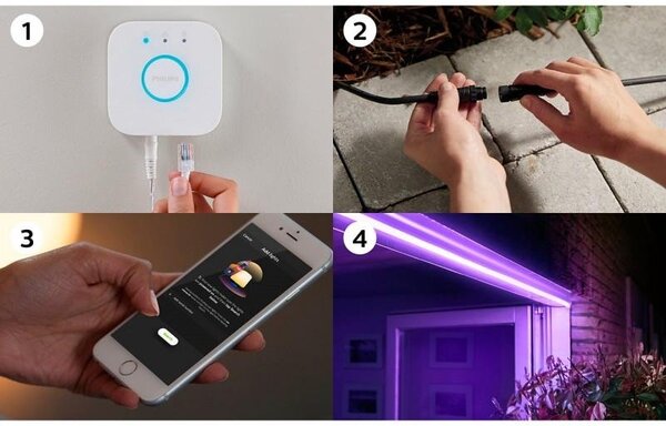 PH 8718699709839 Hue Bluetooth VENKOVNÍ LED PÁSEK 19W 2000-6500K IP67, 16 mil. barev, 2m - PHILIPS (929002289002)