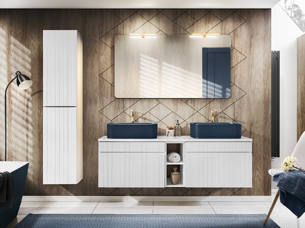 Comad Doplňková koupelnová skříňka vysoká Iconic White 35 bílá