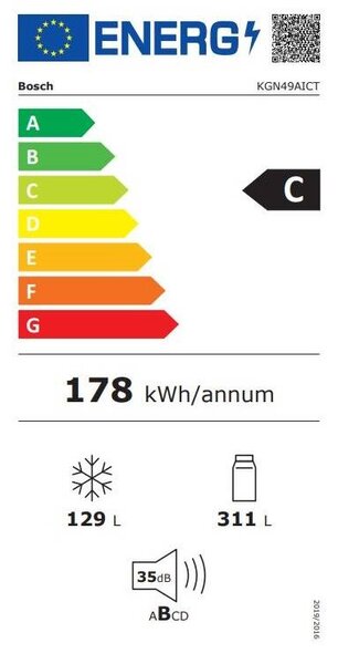 Lednice Bosch KGN49AICT (C)