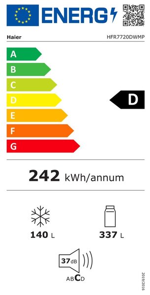 Americká lednice HAIER HFR7720DWMP (D)