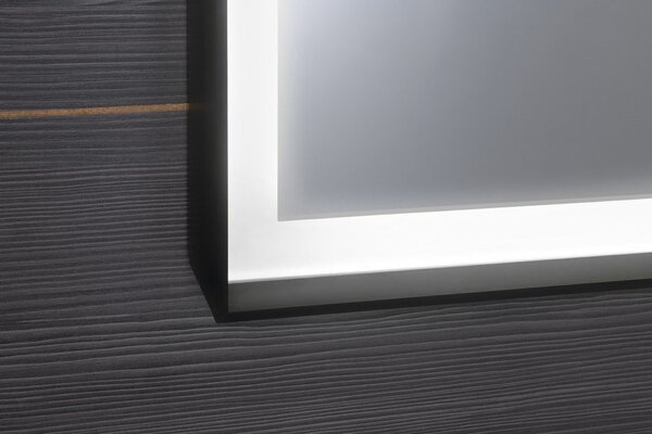 Sapho Sapho, SORT LED podsvícené zrcadlo 1200x700mm, černá mat, ST120