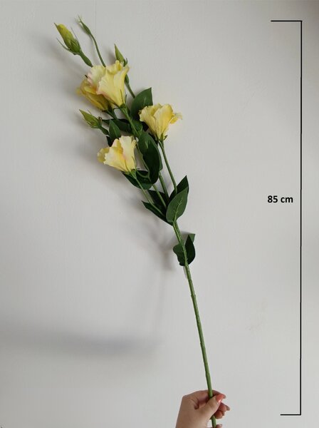 Umělá květina Jícnovka 85 cm, žlutá SUN345