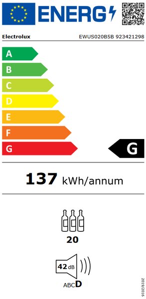 Vinotéka Electrolux EWUS020B5B (G)