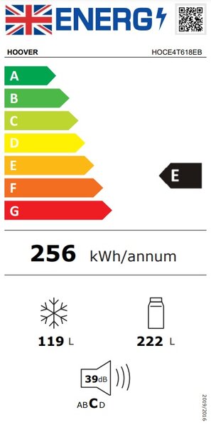 Lednice Hoover HOCE4T618EB (E)
