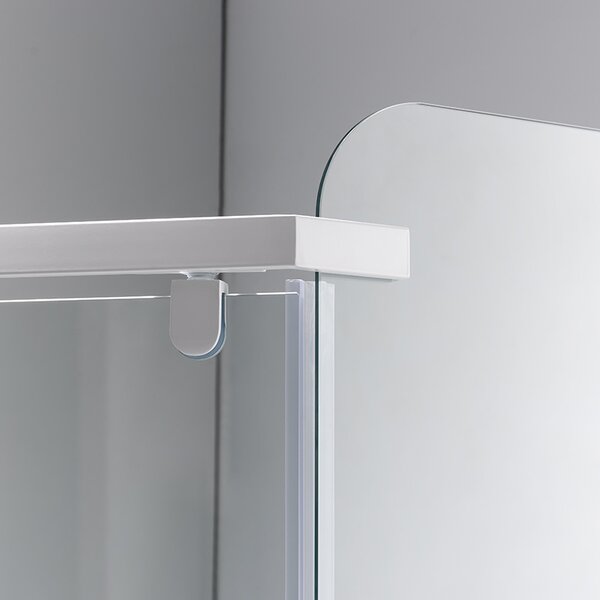 BPS-koupelny Pětiúhelníkový sprchový kout KZ91A 80x80 chrom/transparent + vanička ST07A BL černá