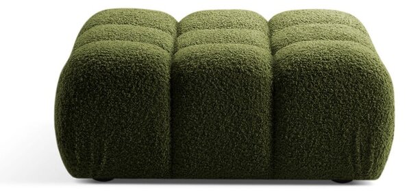 Zelená modulární podnožka z textilie bouclé Bellis – Micadoni Home