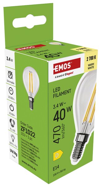 FILAMENTOVÁ LED ŽÁROVKA E14 - Žárovky