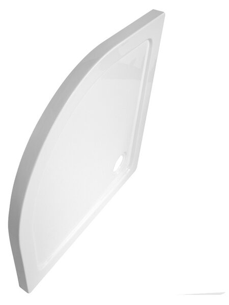 BPS-koupelny Čtvrtkruhový sprchový kout KZ101B 90x90 cm chrom/transparent + vanička ST01B WH bílá