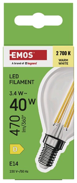 FILAMENTOVÁ LED ŽÁROVKA E14 - Žárovky