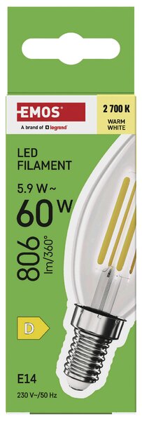 FILAMENTOVÁ LED ŽÁROVKA E14 - Žárovky