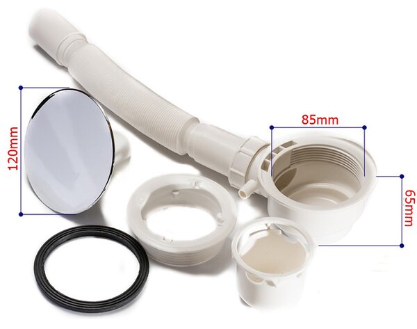 BPS-koupelny Obdélníkový sprchový kout KZ12B BL 100x80 černý/transparent + vanička ST03A BL černá