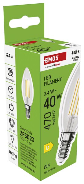 FILAMENTOVÁ LED ŽÁROVKA E14 - Žárovky