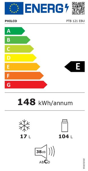 Vestavná chladnička Philco PTB 121 EBU (E)