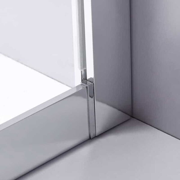 BPS-koupelny Čtvrtkruhový sprchový kout KZ101A 80x80 cm chrom/transparent + vanička SXL01A BL černá