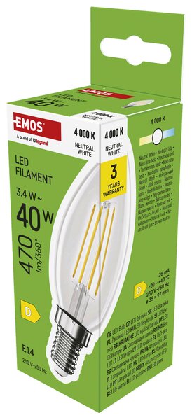 FILAMENTOVÁ LED ŽÁROVKA E14 - Žárovky
