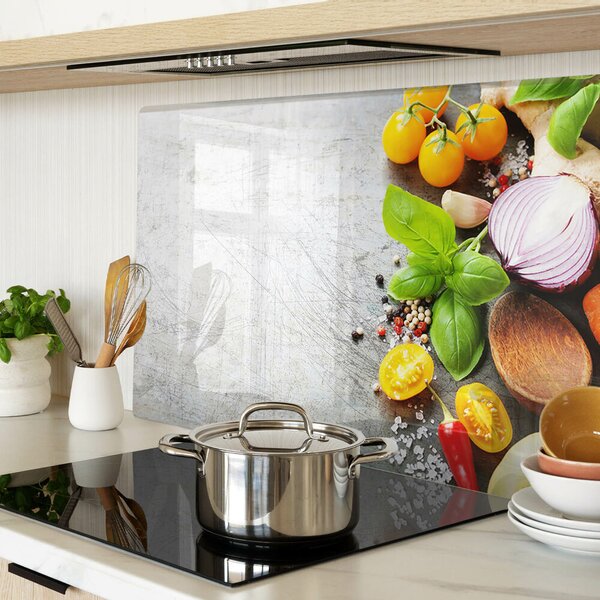 Skleněné krájecí prkénko Kuchyňské ingredience a bylinky ddk-nr-wm-00007155