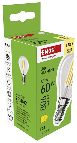 FILAMENTOVÁ LED ŽÁROVKA E14 - Žárovky