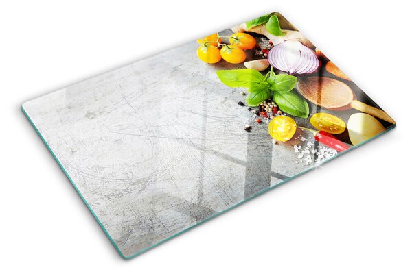 Skleněné krájecí prkénko Kuchyňské ingredience a bylinky ddk-nr-wm-00007155