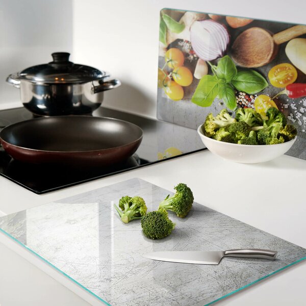 Skleněné krájecí prkénko Kuchyňské ingredience a bylinky ddk-nr-wm-00007155