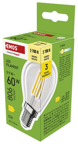FILAMENTOVÁ LED ŽÁROVKA E14 - Žárovky