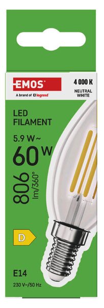 FILAMENTOVÁ LED ŽÁROVKA E14 - Žárovky