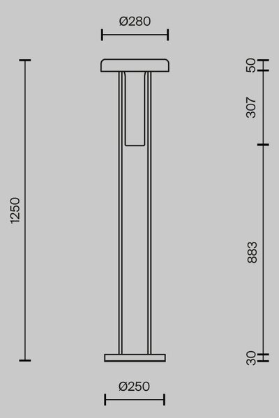 Stojací lampa Ikebana 3000K 24W MOD463FL-L24B3K - MAYTONI