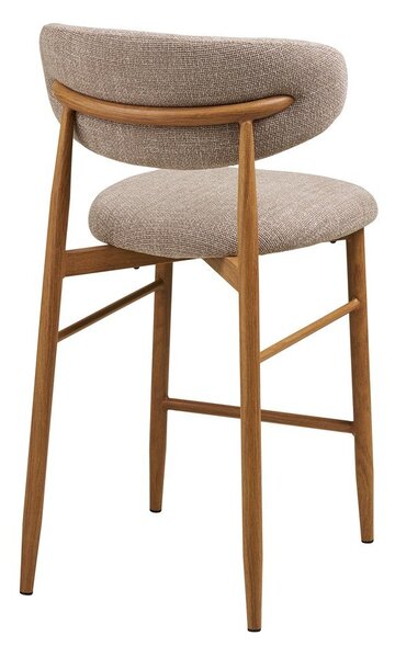 Béžová/v přírodní barvě čalouněná barová židle (výška sedáku 65 cm) Levanto – House Nordic
