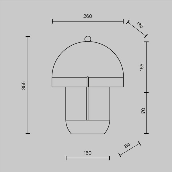 Stolní lampa Hope 3000K 14W MOD479TL-L14W3K1 - MAYTONI