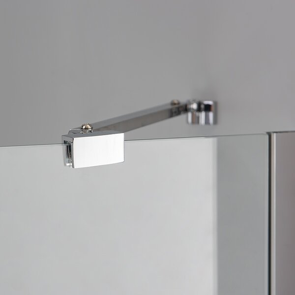 BPS-koupelny Čtvrtkruhový sprchový kout KZ92A 80x80 chrom/transparent - bez vaničky