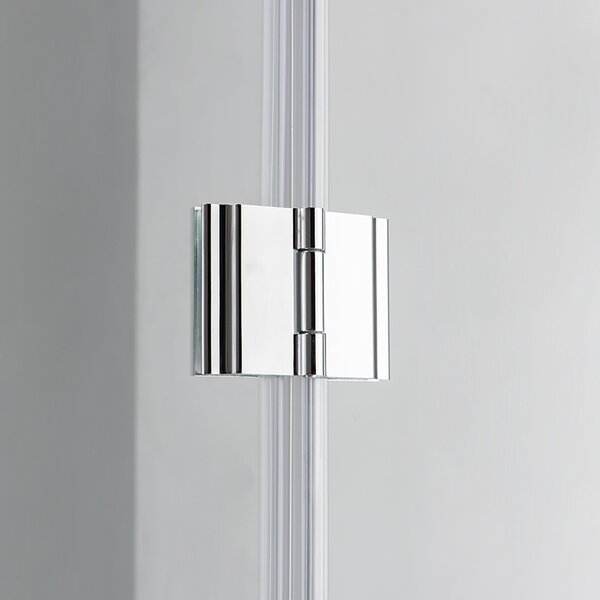 BPS-koupelny Čtvrtkruhový sprchový kout KZ92A 80x80 chrom/transparent - bez vaničky