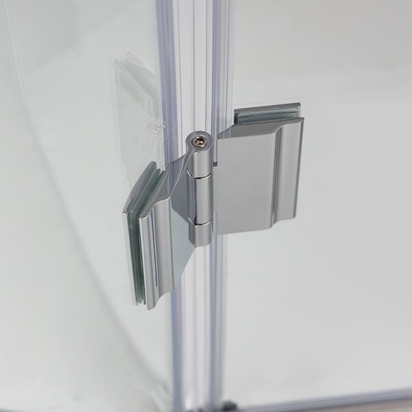 BPS-koupelny Čtvrtkruhový sprchový kout KZ92A 80x80 chrom/transparent - bez vaničky