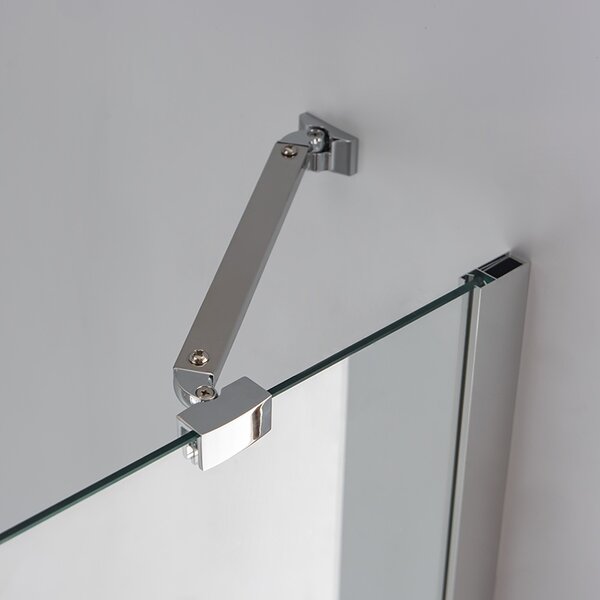 BPS-koupelny Čtvrtkruhový sprchový kout KZ92A 80x80 chrom/transparent - bez vaničky
