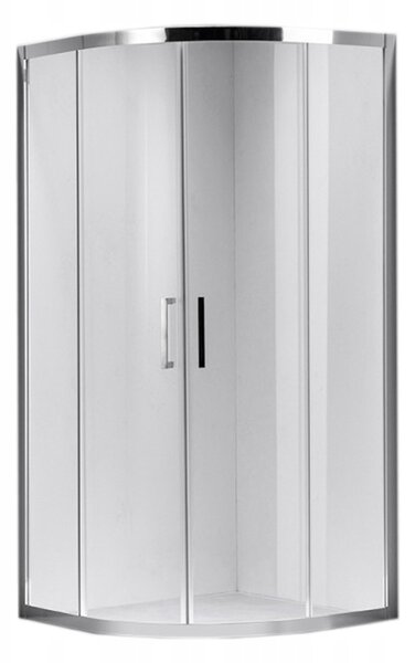 BPS-koupelny Čtvrtkruhový sprchový kout KZ101B 90x90 chrom/transparent - bez vaničky