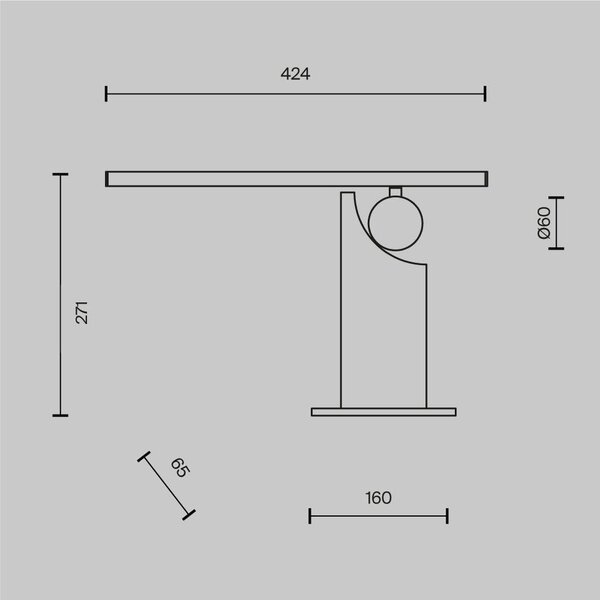 Stolní lampa Monumento 3000K 9W MOD467TL-L9B3K - MAYTONI