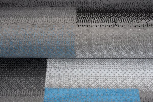 Makro Abra Kusový koberec moderní MAYA Z904A šedý modrý Rozměr: 80x150 cm
