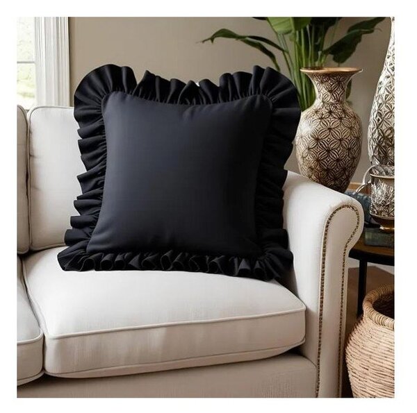 Povlak na polštář s příměsí bavlny 40x40 cm Ruffled – Mila Home