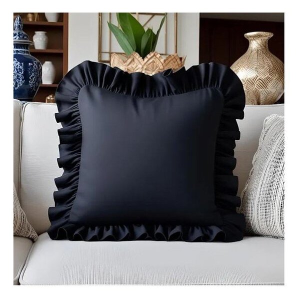 Povlak na polštář s příměsí bavlny 40x40 cm Ruffled – Mila Home