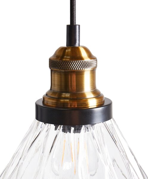 Závěsná lampa COOSA Sklo Průhledná