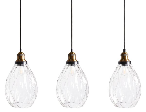 Závěsná lampa COOSA Sklo Průhledná