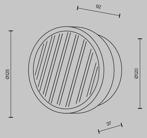 Nástěnné svítidlo Olo 6W MOD493WL-L6PTK1 - MAYTONI