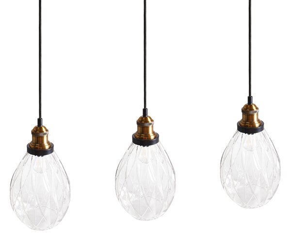 Závěsná lampa COOSA Sklo Průhledná