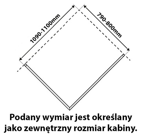 BPS-koupelny Obdélníkový sprchový kout KZ203B GL 110x80 zlatý/transparent - bez vaničky