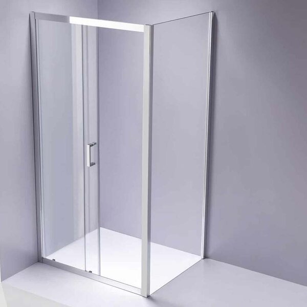 BPS-koupelny Obdélníkový sprchový kout ZES KZ103 90x80 chrom/transparent - bez vaničky