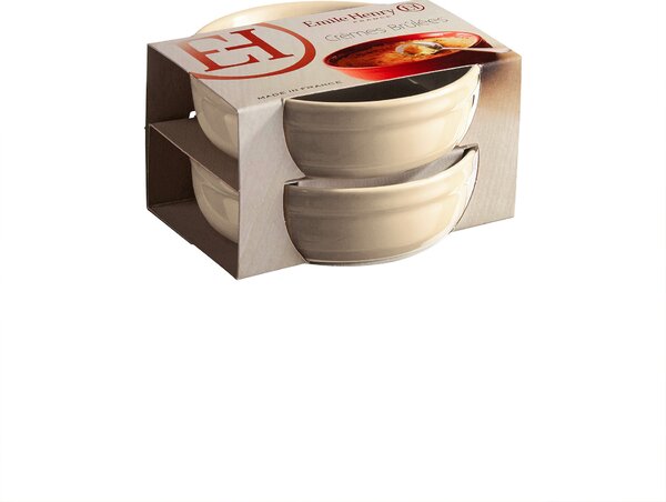 Emile Henry Misky na créme brulée 2ks 12 cm slonová kost 024013