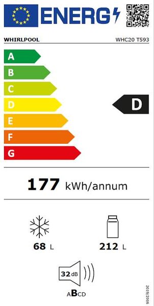 Vestavná chladnička Whirpool Whirlpool WHC20 T593 (D)
