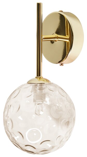 Sada 2 nástěnných lamp ANADYR Sklo Béžová